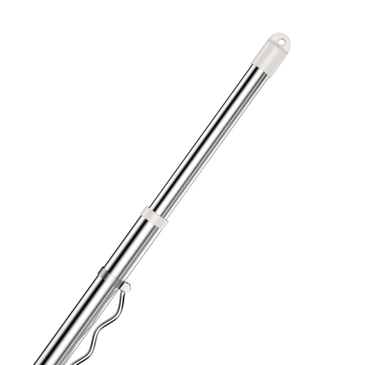 【1年保証】ハンガー掛け竿  伸縮物干し竿 ステンレス製 白 パイプ径29.4mm 耐荷重20kg 長さ調節可能 3m 4m 室内 屋外 ベランダ対応 1本 2本 選べる 太め設計 おしゃれ 物干しざお 部屋干し 洗濯物干し タオル掛け 洋服掛け 一人暮らしに便利
